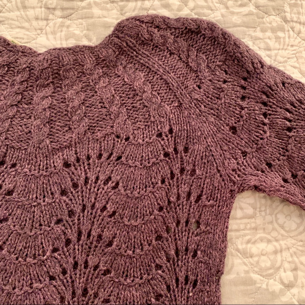 Anthropologie Sparrow Burgundy Sweater M - Picture 5 of 5